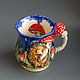 hedgehog and mushroom rain.A large mug. Mugs and cups. Mila. Online shopping on My Livemaster.  Фото №2