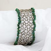Украшения handmade. Livemaster - original item Bracelet chainmail with beads. Handmade.