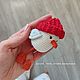 Брелок чайка в шапке на ключи, рюкзак, подвеска в машину, игрушка. Амигуруми куклы и игрушки. Cute_toys_store (Анастасия). Интернет-магазин Ярмарка Мастеров.  Фото №2