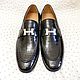 Men's loafers made of genuine crocodile leather with buckle!. Loafers. SHOES&BAGS. My Livemaster. Фото №5