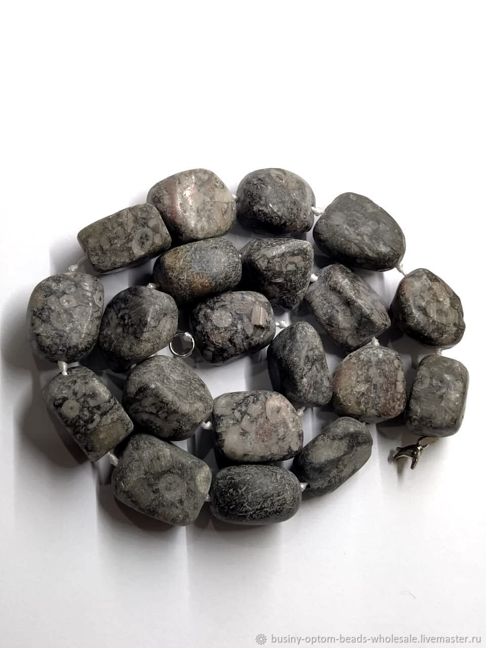 Бусины: Черепаховая яшма и шлифованные необработанные камни бусины ...