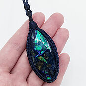 Украшения handmade. Livemaster - original item Pendant pendant azurmalachite blue green natural stone azurite. Handmade.
