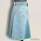 Order Skirt 'Carolina' belt from nature. leather/suede (any color). Elena Lether Design. Livemaster. . Skirts Фото №3