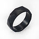 Black Titanium Faceted Ring, Rings, Moscow,  Фото №1