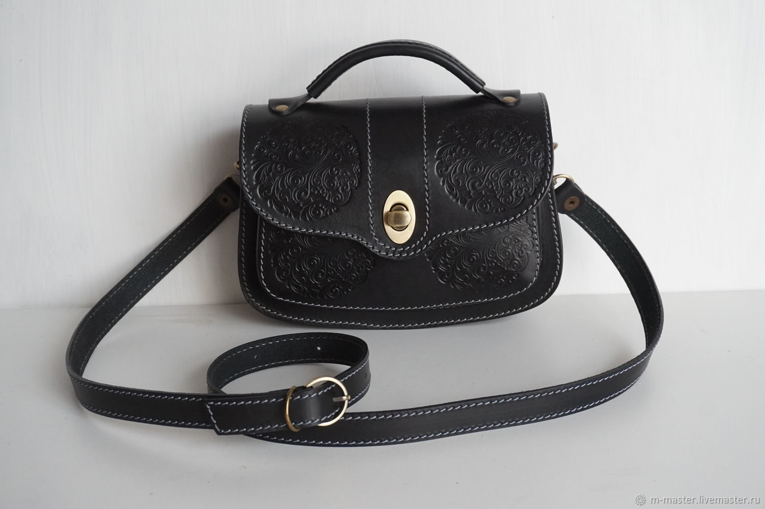 Сумочка из толстой кожи с тиснением в интернет-магазине на Ярмарке ...