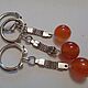Order Keychain with natural carnelian 14 mm. marusjy. Livemaster. . Key chain Фото №3