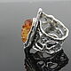 Ring Author's Ribbon Citrine Silver 925 IV0081. Rings. Sunny Silver. My Livemaster. Фото №6