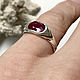 Ring with natural ruby 2,23 ct silver handmade. Rings. Bauroom - vedic jewelry & gemstones (bauroom). My Livemaster. Фото №4
