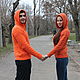 Мужской свитер "Ди Каприо" Orange. Mens sweaters. Authorial Knitting Gayane. My Livemaster. Фото №5