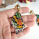 Earrings Bright Real Butterfly Wings Tropics Gilding. Earrings. WonderLand. My Livemaster. Фото №6