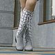 Demi-season boots ' Jenny'. High Boots. KnittedBoots. My Livemaster. Фото №5