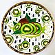 «Сочный киви» яркая зелёная тарелка на стену, Тарелки декоративные, Краснодар,  Фото №1