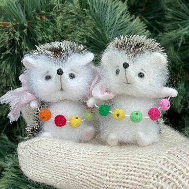 Куклы и игрушки ручной работы. Ярмарка Мастеров - ручная работа Ёжики. Handmade.