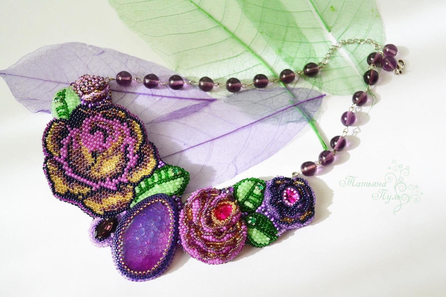 Цветочное колье