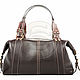 Order Womens leather handbag Eiffel tower brown. Russian leather Guild. Livemaster. . Classic Bag Фото №3