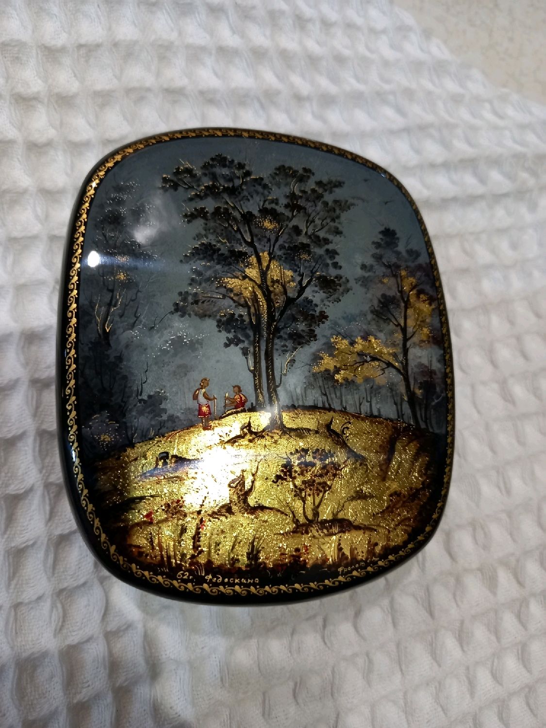 Лаковая миниатюра Федоскино в интернет-магазине Ярмарка Мастеров по ...