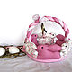 Rabbit basket, textile, Easter, pink. Basket. Elena Gavrilova. Online shopping on My Livemaster.  Фото №2