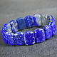 Natural Blue Lapis Lazuli Bracelet, Bead bracelet, Moscow,  Фото №1