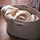 Knitted basket and knitted carpet, ice-cream. Basket. Ira Pugach (pompon). Online shopping on My Livemaster.  Фото №2