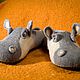 Felted Slippers 'Hippos'. Slippers. MMwool (marinamol). My Livemaster. Фото №4