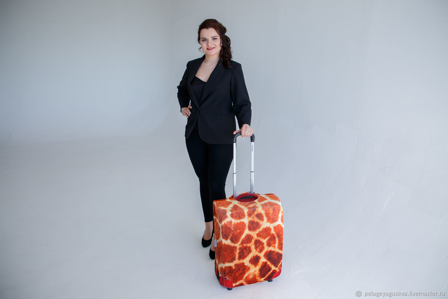 Чехол на чемодан "Шкура жирафа"