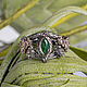 Golden Barahir ring with emerald 'Aragorn Ring', Rings, Moscow,  Фото №1
