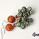 Bracelet with stones and earrings of the bunch. Bead bracelet. Grafoli jewellery. My Livemaster. Фото №4
