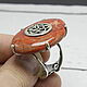 Large oval ring with coral made of 925 DP0023 silver. Rings. Sunny Silver. Online shopping on My Livemaster.  Фото №2
