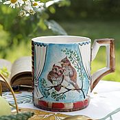 Посуда handmade. Livemaster - original item Mugs: Porcelain mug 