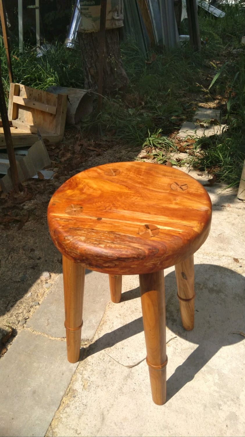 Табурет из вишни в интернет-магазине Ярмарка Мастеров по цене 5700 ...