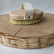 Для дома и интерьера handmade. Livemaster - original item Body wash and Massage Brush with strap (Natural bristles).. Handmade.