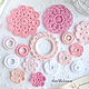 A set of knitted items 'Pink dreams'. Scrapbooking Elements. Natalie crochet flowers. Online shopping on My Livemaster.  Фото №2