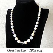 Винтаж handmade. Livemaster - original item Necklace Christian Dior, Germany, ,1963, original box, RARITY. Handmade.