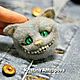 Felted brooch Cheshire cat, Brooches, Arkhangelsk,  Фото №1