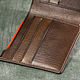 Horween Chromexcel Leather Bifold Wallet + lining. Wallets. TheFlyingTurtle. Online shopping on My Livemaster.  Фото №2