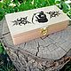 Box made of solid Beech wood with engraving. For money, Box, Orsk,  Фото №1