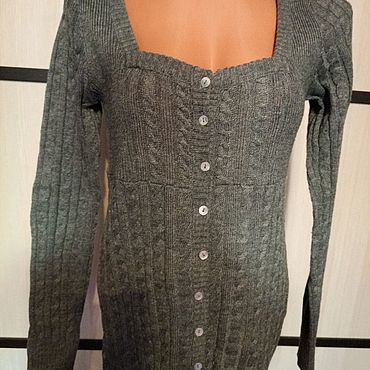 Одежда ручной работы. Ярмарка Мастеров - ручная работа 44+Джемпер косами. Handmade.