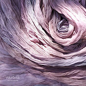 Аксессуары handmade. Livemaster - original item Silk Scarf Stole Batik Lavender Powder Silk 100% Chiffon. Handmade.