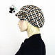 Stylish women's cap octyklinka. 100% wool. Caps1. Mishan (mishan). My Livemaster. Фото №6