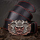 Leather belt 'RONIN', Straps, St. Petersburg,  Фото №1