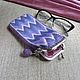 cases: Persian Lilac Beaded Eyeglass Case with Clasp. Eyeglass case. SilkArt Tatyana. Online shopping on My Livemaster.  Фото №2