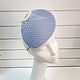 Evening hat 'Nataly' with a veil. Color blue. Hats1. Exclusive HATS. LANA ANISIMOVA.. Online shopping on My Livemaster.  Фото №2