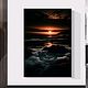 Картина маслом ночное море Пейзаж с закатом на холсте. Картины. Картины в подарок 'Эмоции на холсте'. Ярмарка Мастеров.  Фото №5