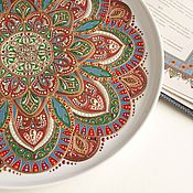 Картины и панно handmade. Livemaster - original item Plates decorative: brocade. Collectible plate stained glass. Handmade.