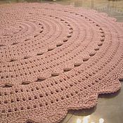 Для дома и интерьера handmade. Livemaster - original item Carpets: a large rug of knitted cord Rustic openwork. Handmade.