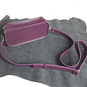 Сумки и аксессуары handmade. Livemaster - original item Crossbody bag, leather, marsala plum clutch handmade. Handmade.