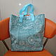 Beach Bag Female Shopper Shoulder Bag Blue Shoulder Bag. Beach bag. Mechty o lete. Ярмарка Мастеров.  Фото №5