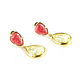 Jade Earrings, Bright yellow earrings, Red earrings. Earrings. Irina Moro. My Livemaster. Фото №4