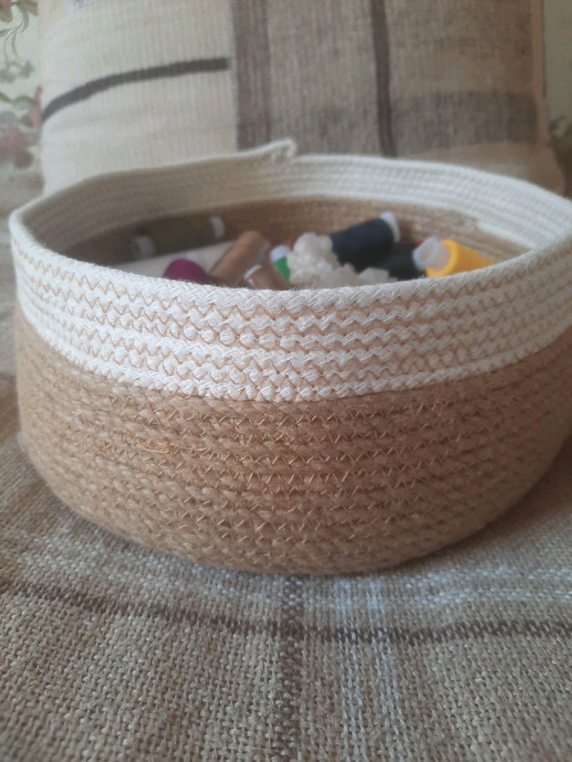 Корзина из джута и хлопкового шнура в интернет-магазине на Ярмарке ...