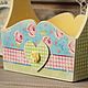 Order Basket box wooden with handle in the style of Tilda shabby decoupage. nostalgie decor. Livemaster. . Storage Box Фото №3